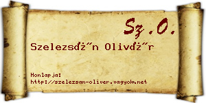 Szelezsán Olivér névjegykártya